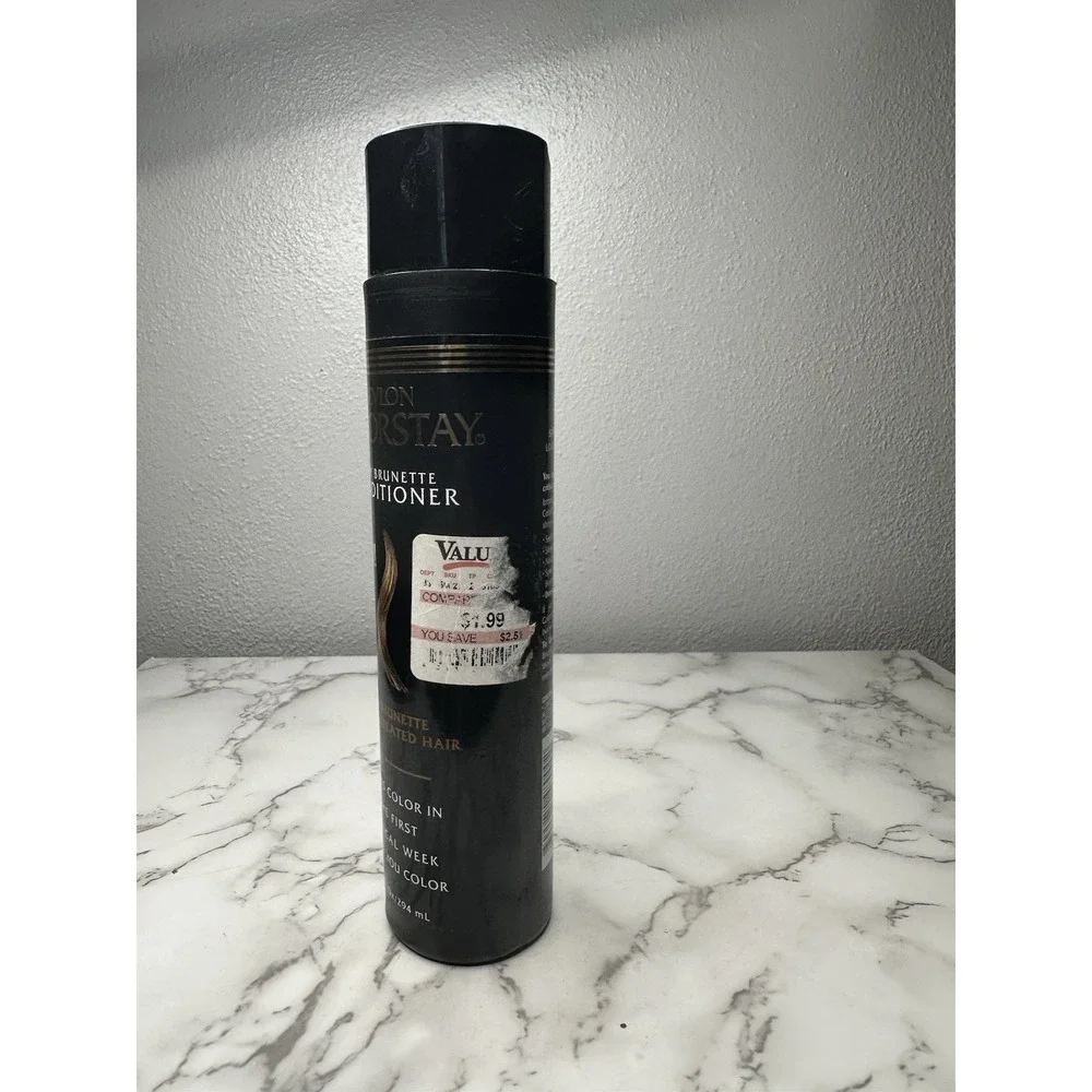 Vtg 90's Revlon Colorstay Stay Brunette Conditioner‎ Color Treated Hair 10oz